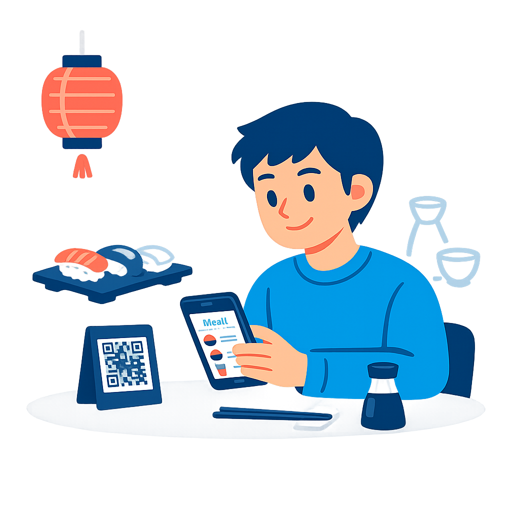 スマホでオーダー＆会計を自動化